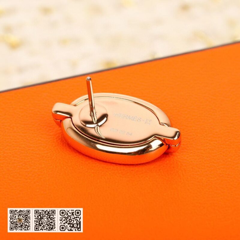 Hermes 猪鼻子 滴油耳环 - Image 8