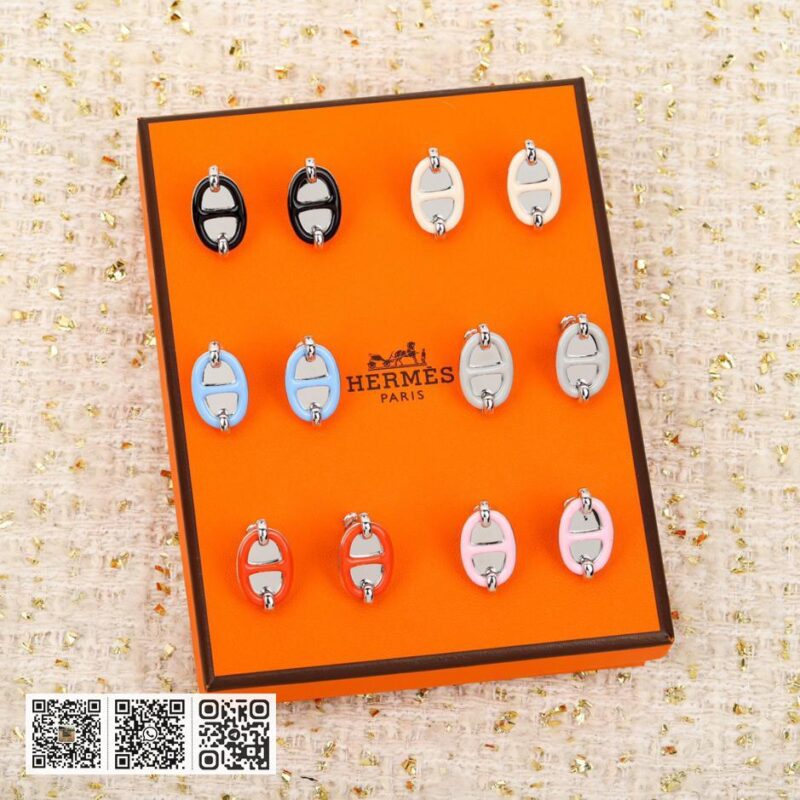 Hermes 猪鼻子 滴油耳环