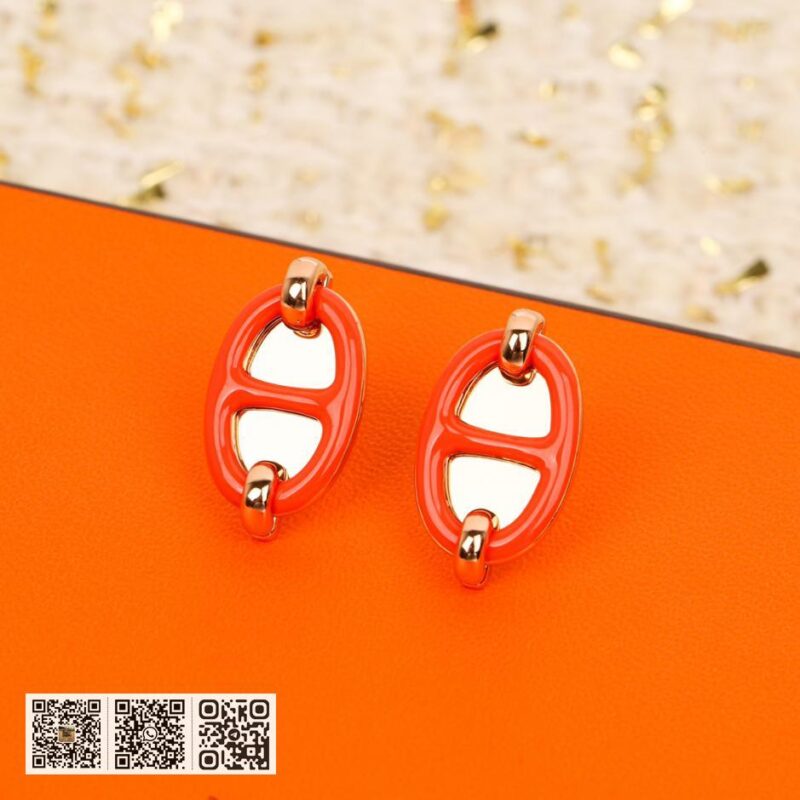 Hermes 猪鼻子 滴油耳环 - Image 5