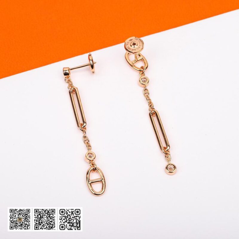 Hermes 猪鼻子耳环 可订做18K真金真钻版， - Image 4