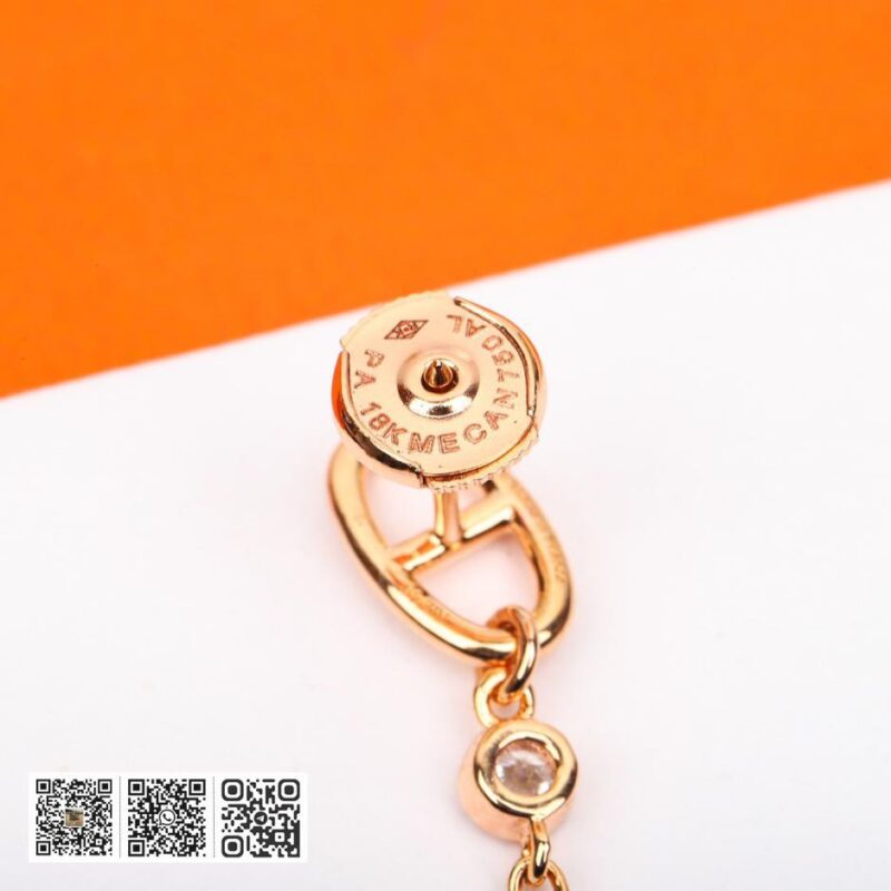 Hermes 猪鼻子耳环 可订做18K真金真钻版， - Image 5