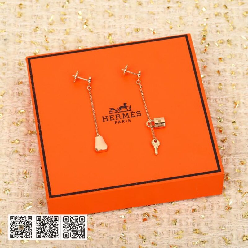 Hermes Kelly Clochette耳环 可订做真金真钻 - Image 3