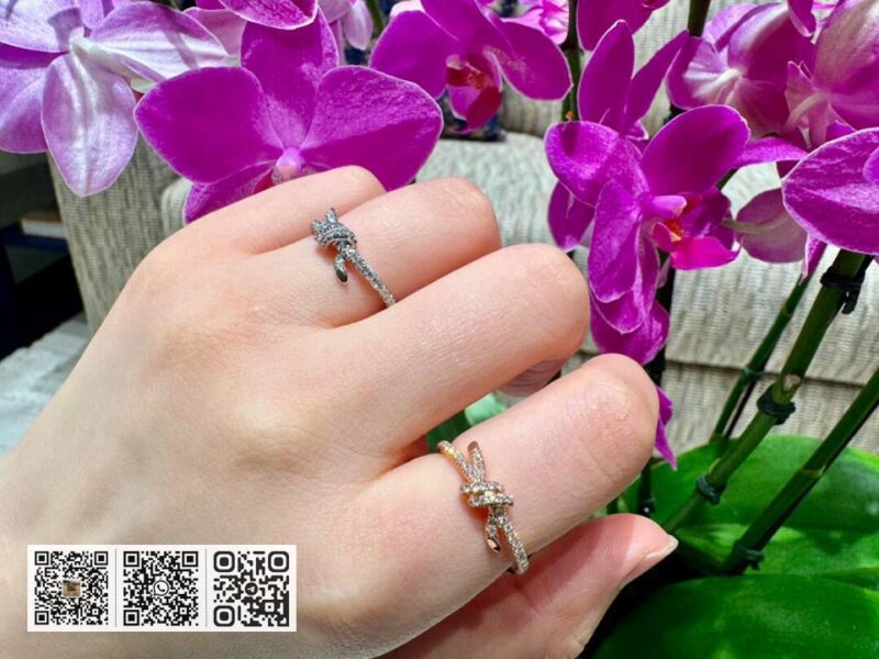Tiffany Knot满钻戒指 - Image 9