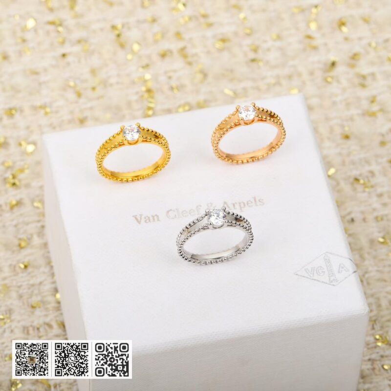 Van Cleef &038; Arpels Estelle单颗钻石戒指 可订做18K真金真钻版 - Image 2