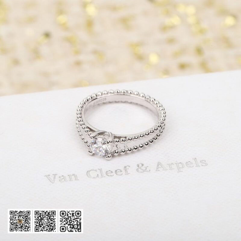 Van Cleef &038; Arpels Estelle单颗钻石戒指 可订做18K真金真钻版 - Image 5