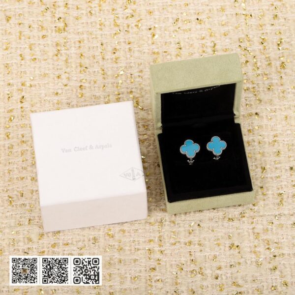 Van Cleef &038; Arpels 蓝松石扣环 Vintage Alhambra系列