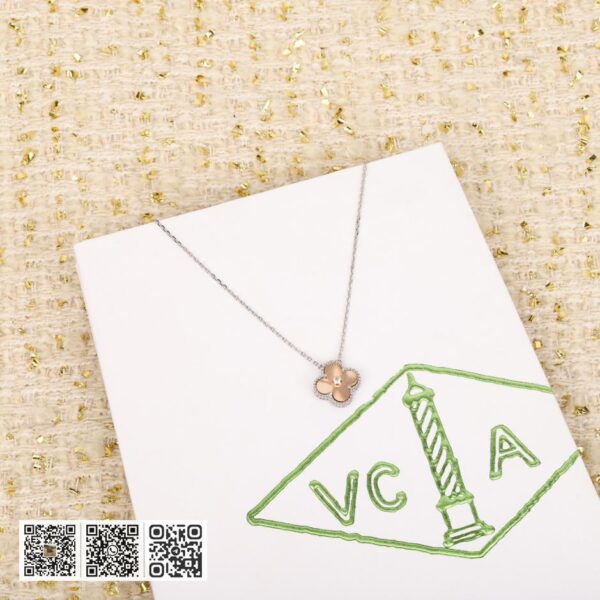 Van Cleef &038; Arpels 纯银版 限量版项链，可订做真金真钻