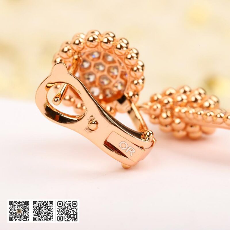 Van Cleef &038; Arpels Perlée diamonds耳环 可订做真金真钻版 - Image 8
