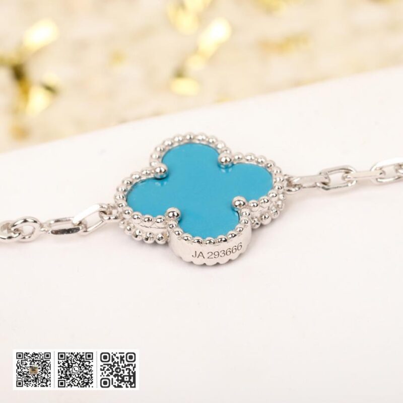 Van Cleef &038; Arpels 蓝松石五花钻手链 可订做18K真金真钻版 - Image 7