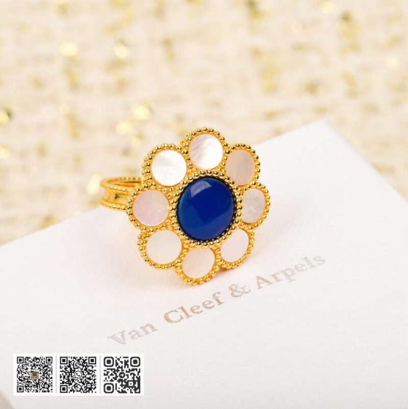 Van Cleef &038; Arpels Paquerette戒指 可订做18K真金真钻版 - Image 4