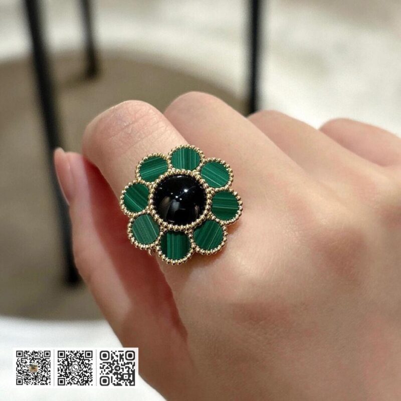 Van Cleef &038; Arpels Paquerette戒指 可订做18K真金真钻版 - Image 8