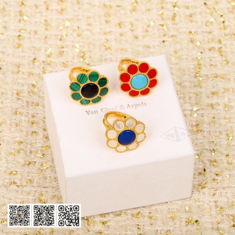 Van Cleef &038; Arpels Paquerette戒指 可订做18K真金真钻版 - Image 2