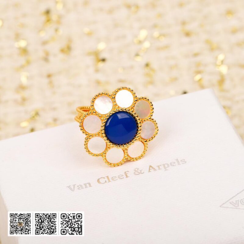 Van Cleef &038; Arpels Paquerette戒指 可订做18K真金真钻版 - Image 5