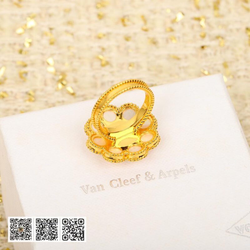 Van Cleef &038; Arpels Paquerette戒指 可订做18K真金真钻版 - Image 6