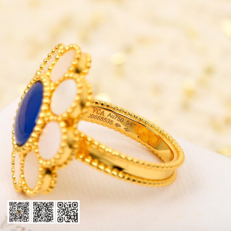Van Cleef &038; Arpels Paquerette戒指 可订做18K真金真钻版 - Image 7