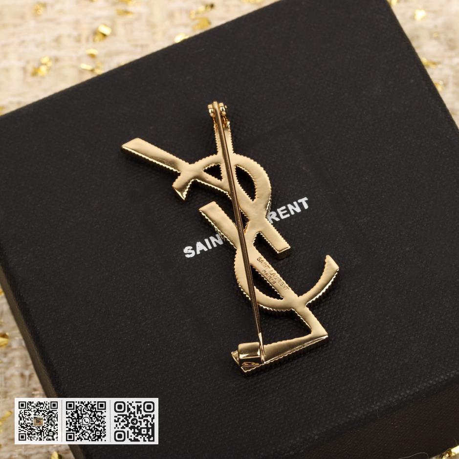 Saint Laurent字母胸针 - Image 4